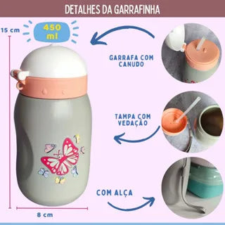 Kit Marmita Infantil com garrafa 500ml