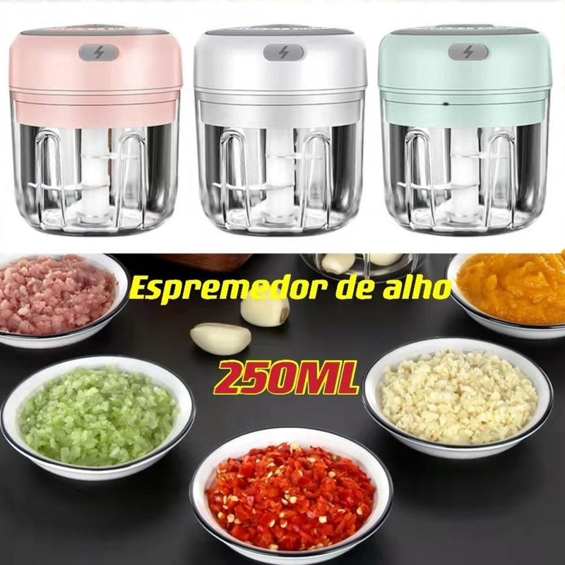 Processador Fácil - Elétrico, lâminas de aço inox.